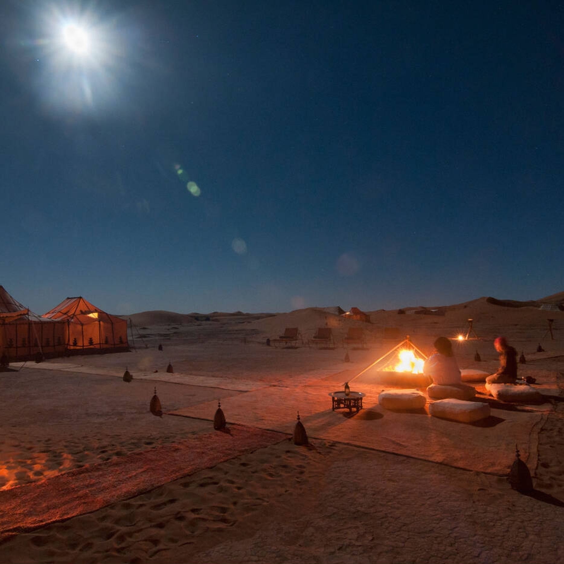 What can you do in the Sahara Desert at night?